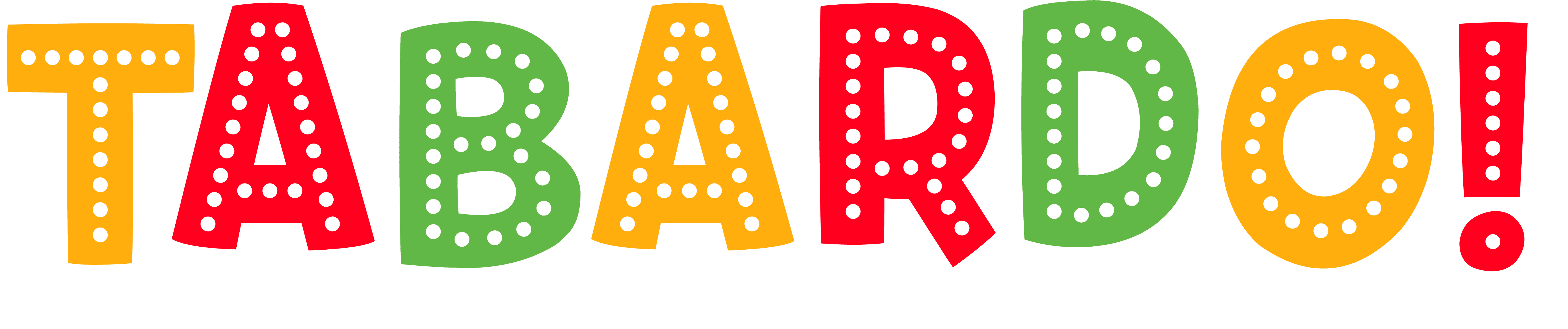 Brightley coloured TABARDO logo yellow red and green letters