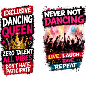 Dancing Queen Rave-Inspired Adult Tabardo